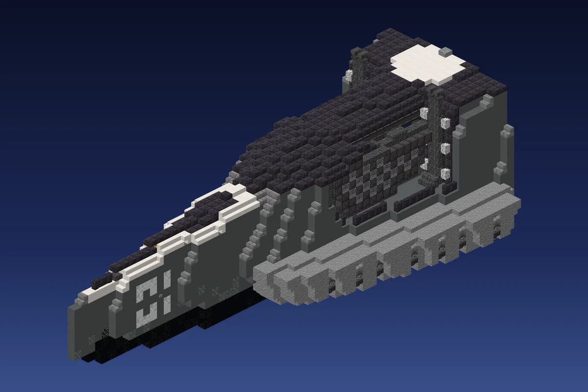 Alien Black Nose Spaceship