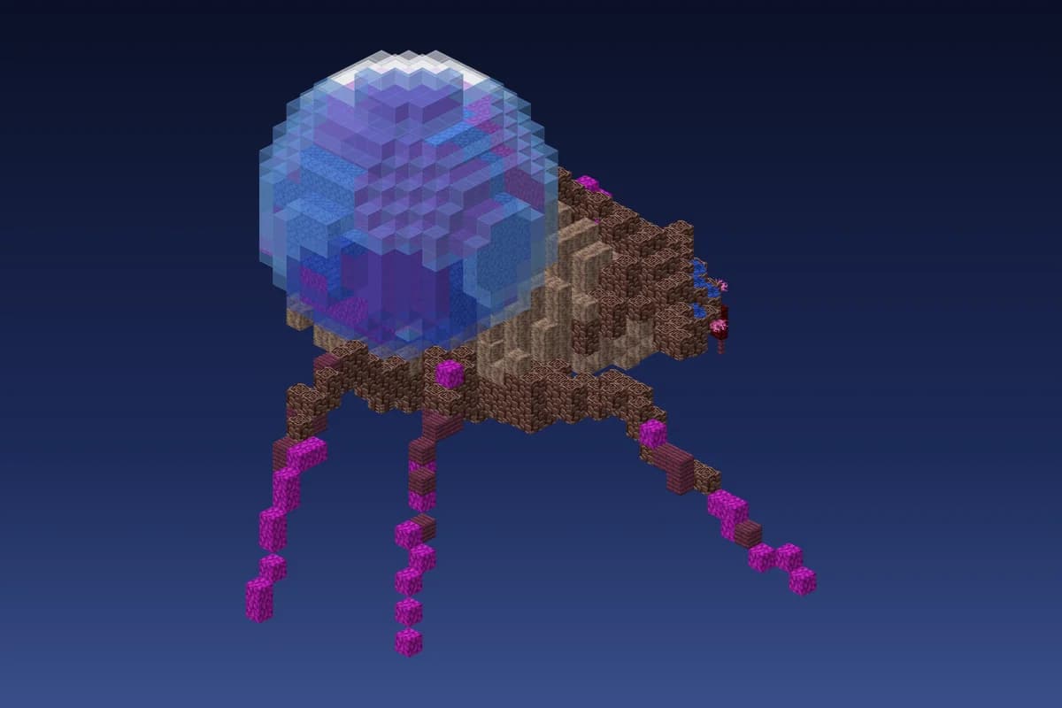 Alien Bubble Spider Blue