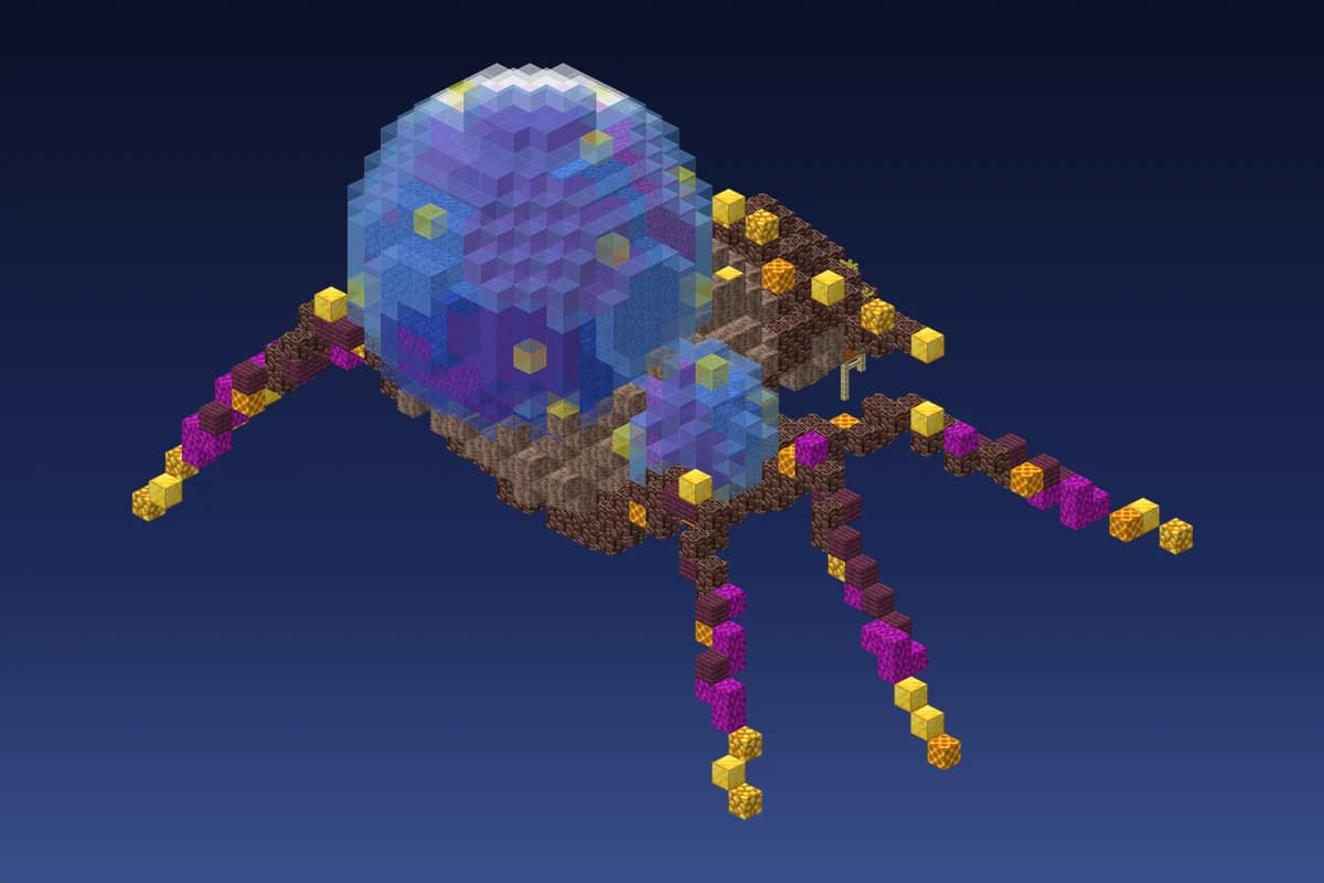 Alien Bubble Spider Yellow