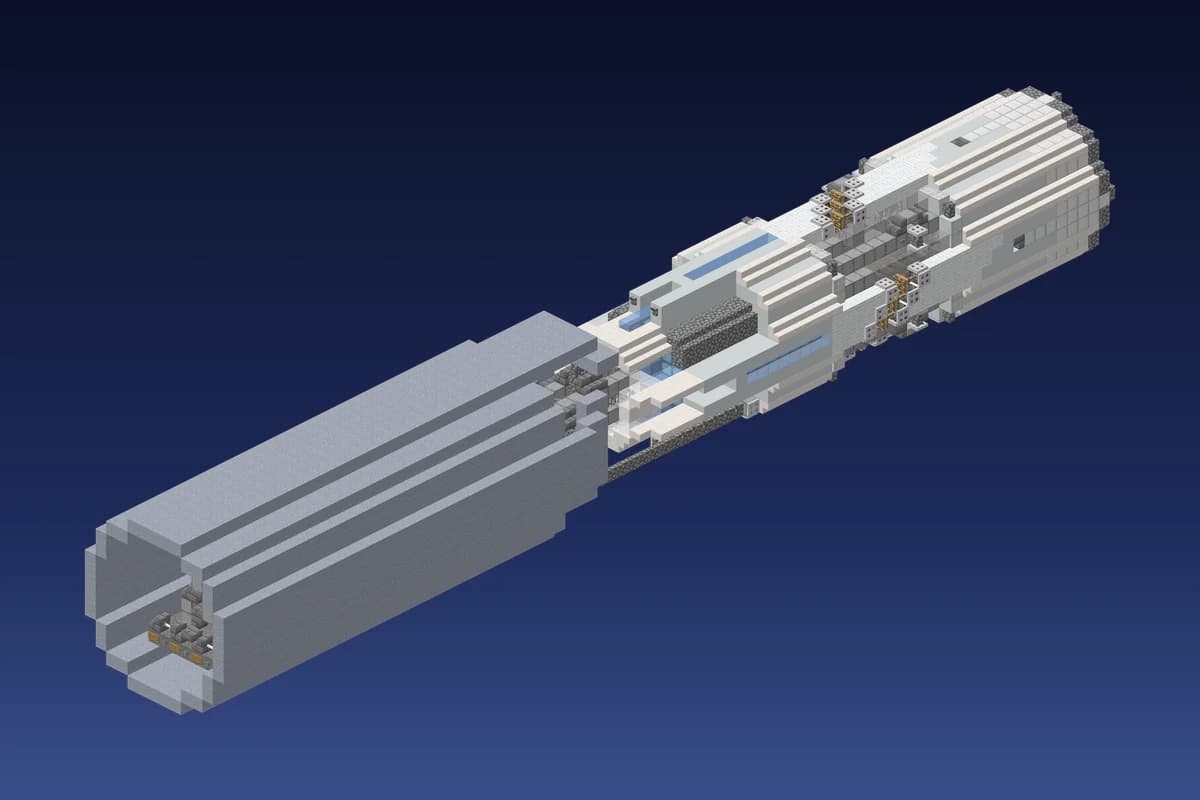 Alien Long Cylinder Rocket