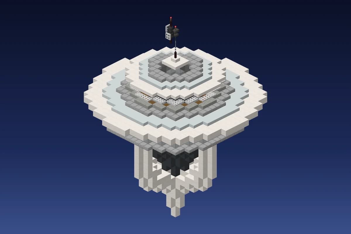 Alien White Saucer Tower