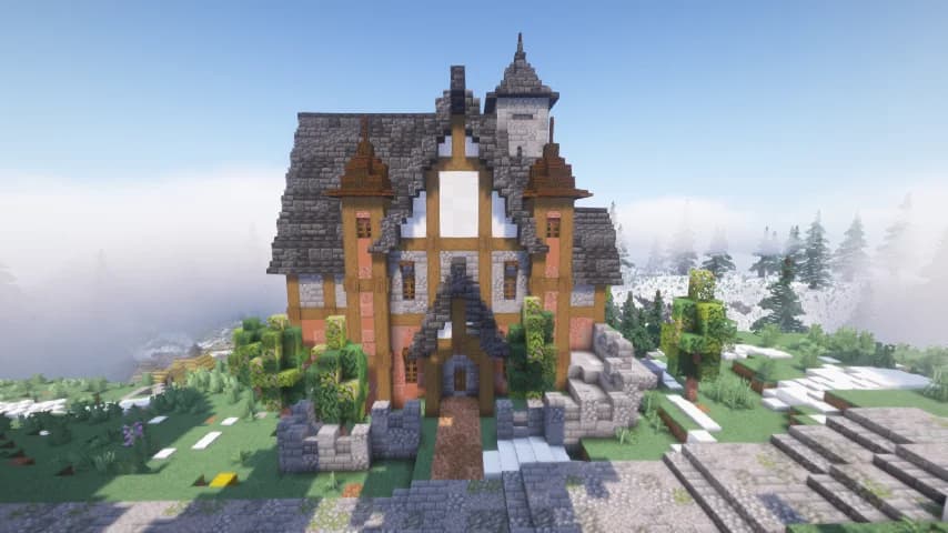Minecraft Medieval House - Wooden