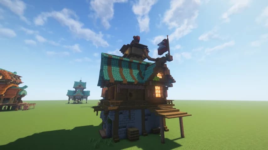 Pirate House 1 - Minecraft Schematic