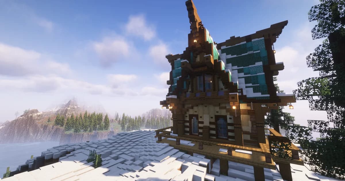 Snowy Medieval Fantasy House 1
