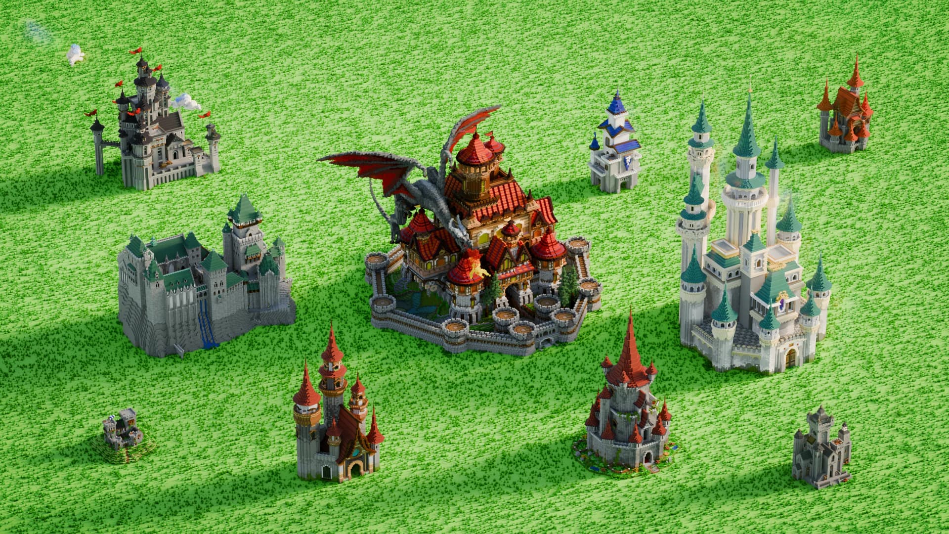 Bundle 10 Castles - Minecraft Schematic