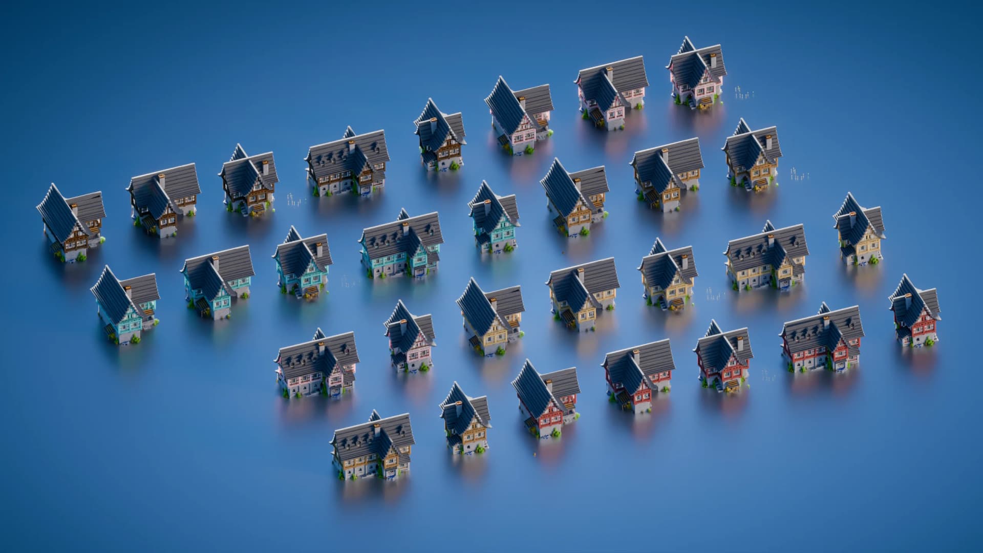 Bundle 30 Medieval Houses - Interior - Minecraft Schematic