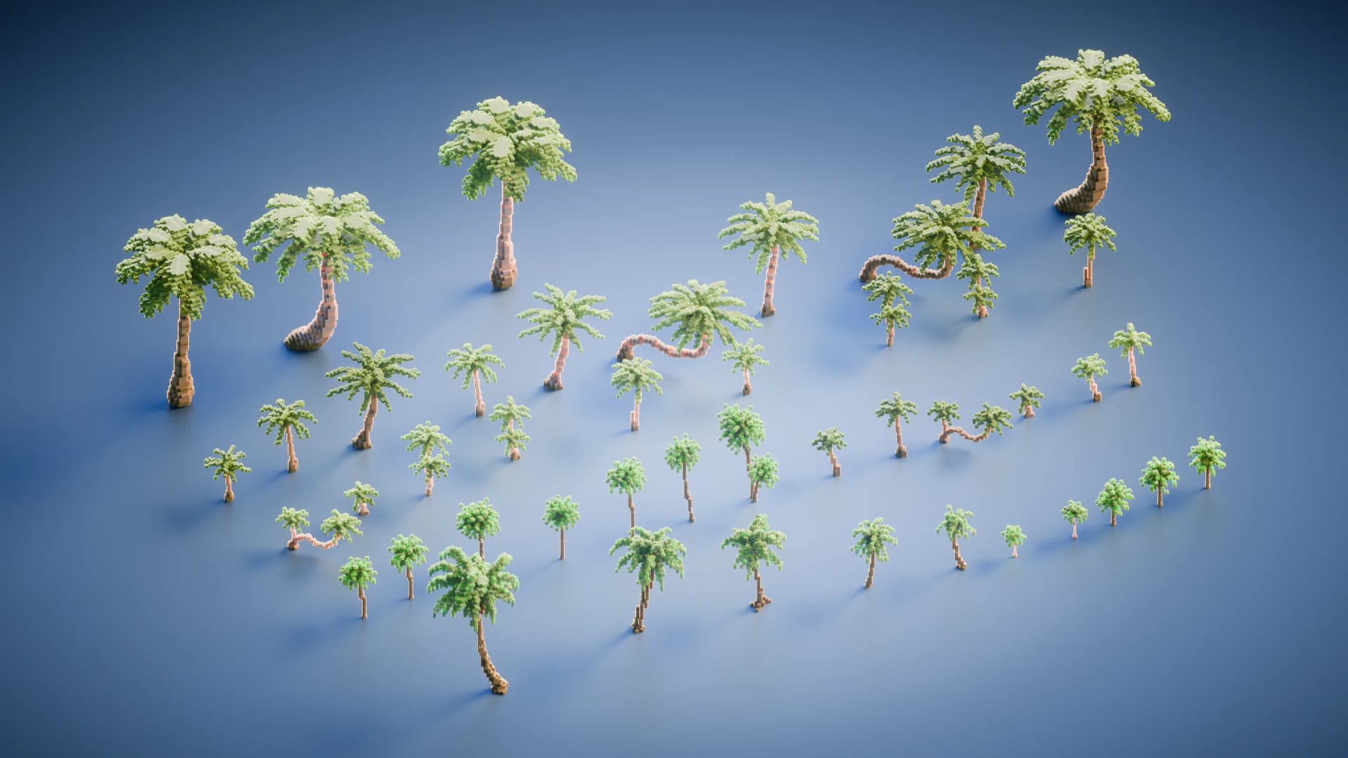 Bundle 45 Palms Trees - Minecraft Schematic