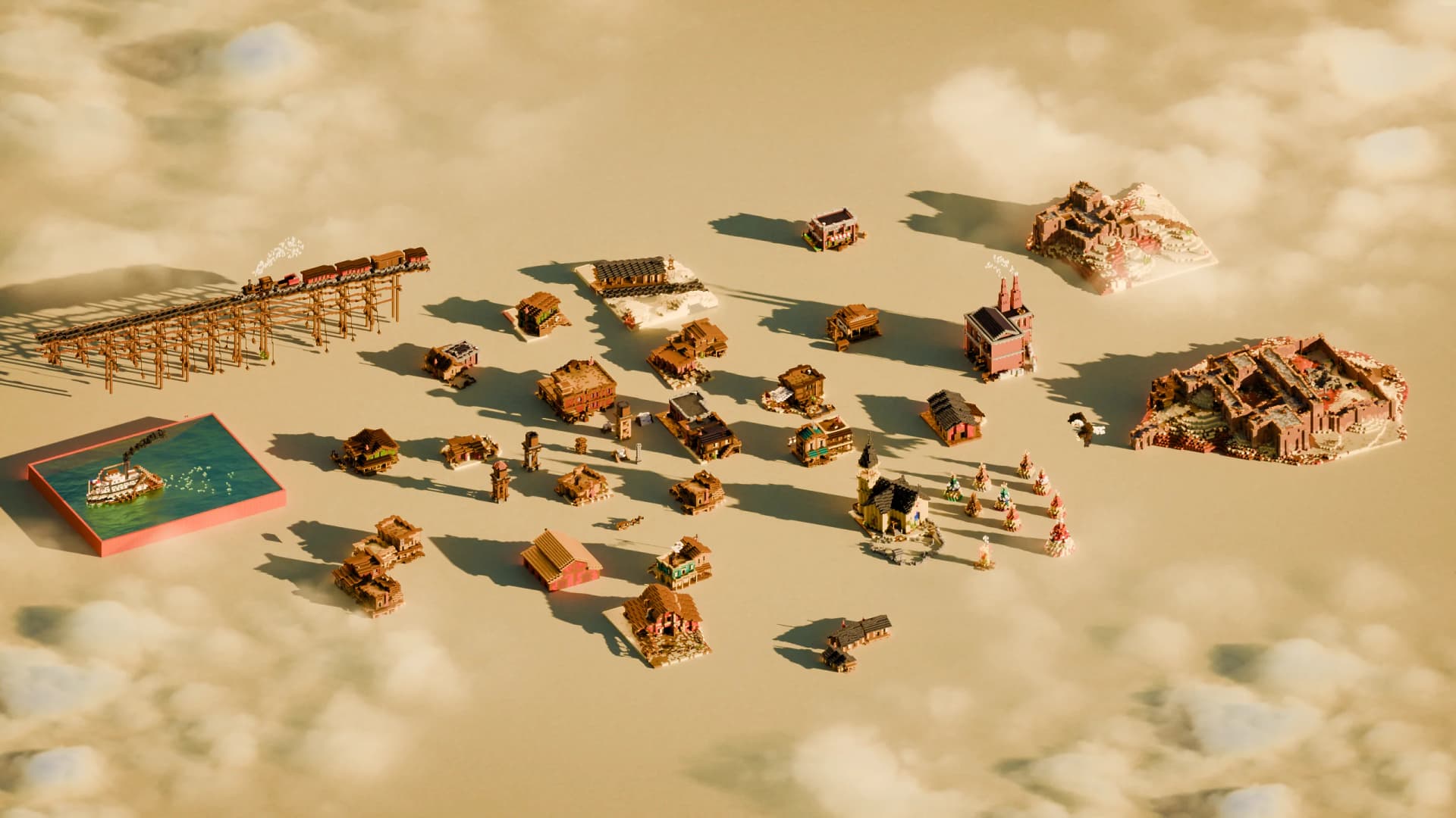 Bundle 50 Western Schematics - Minecraft Schematic