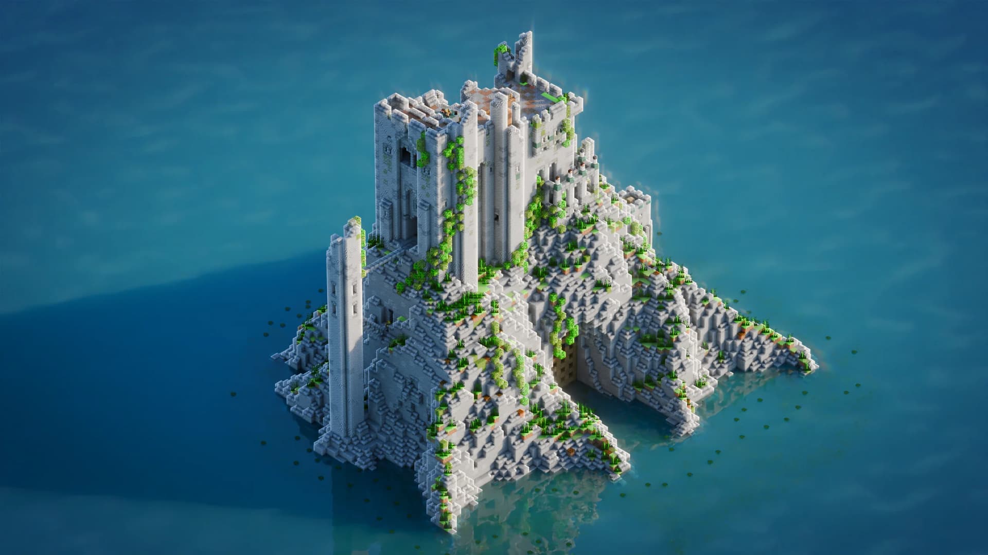 Ruined Minecraft Castle - Minecraft Schematic