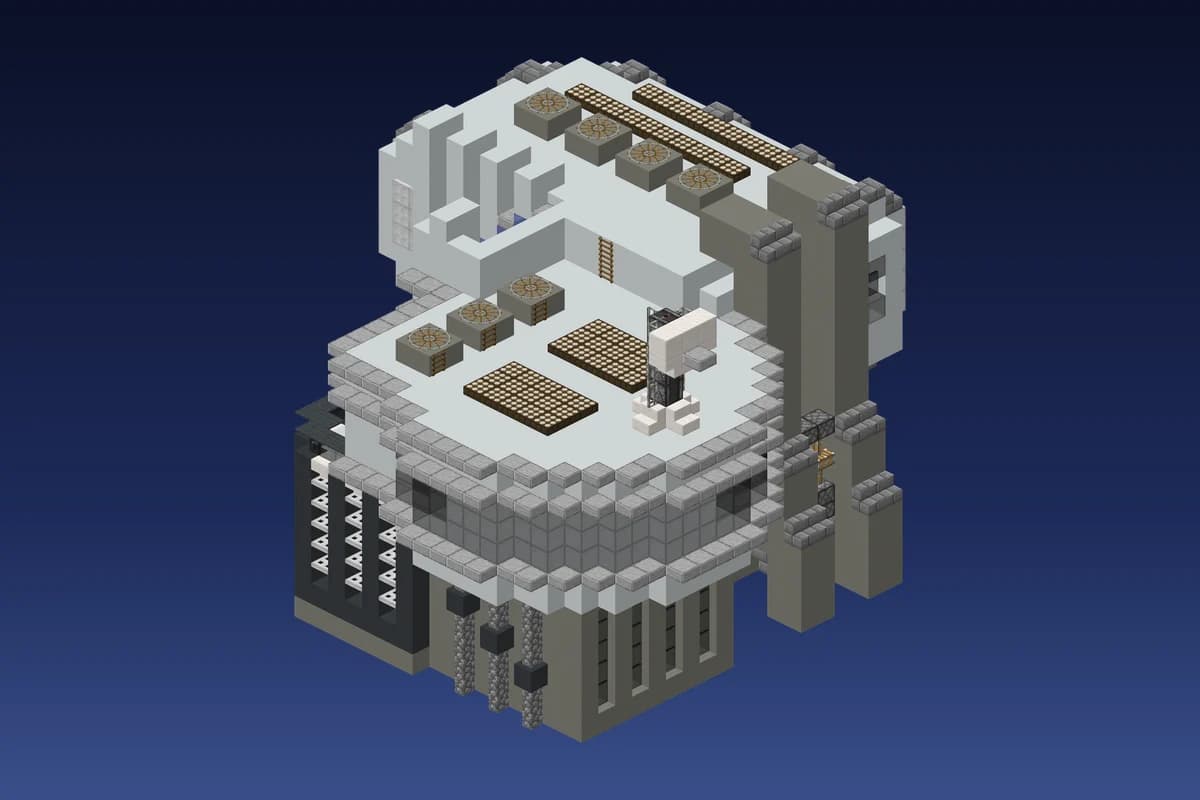 Alien White Command Building