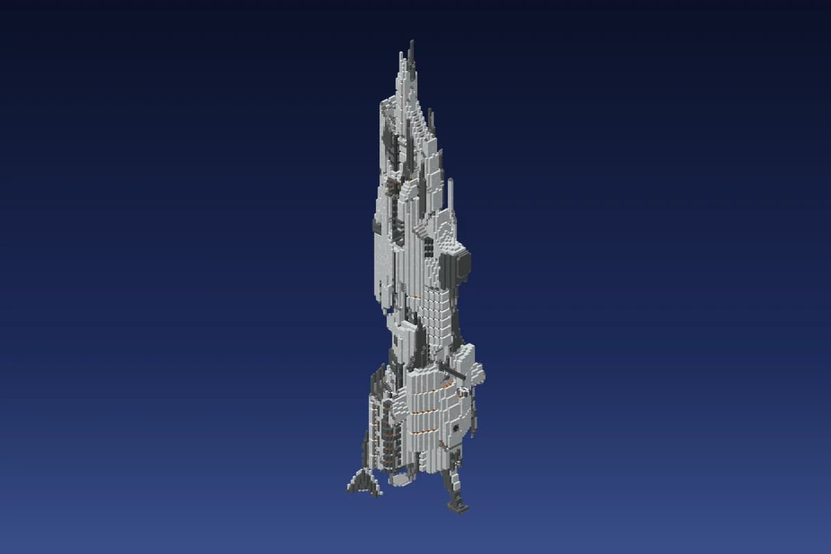 Alien White Spire Tower